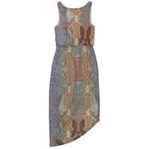 MSRP $80 Inc Printed Asymmetrical-Hem Dress Size XL